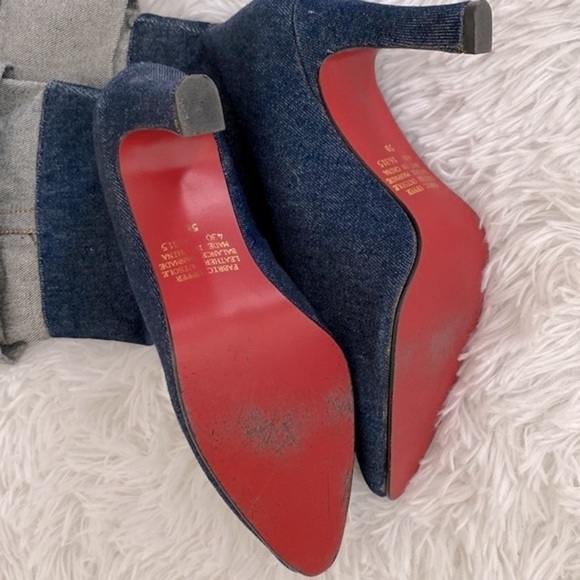 Super cute above ankle denim fold over boots - Picture 5 of 8